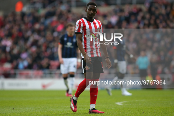Sunderland's Abdoullah BA during the Sky Bet Championship match between Sunderland and Luton Town at the Stadium Of Light, Sunderland on Sat...
