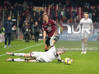 Emil Bohinen of Us Salernitana during the  Serie A match between Us Salernitana 1919 and Bologna Fc on March 18, 2023 stadium ''Arechi''  in...