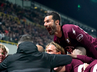 Antonio Candreva of Us Salernitana celebrate the goal during the  Serie A match between Us Salernitana 1919 and Bologna Fc on March 18, 2023...