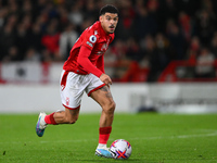 Morgan Gibbs-White of Nottingham Forest looking for options during the Premier League match between Nottingham Forest and Newcastle United a...