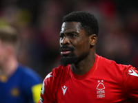 Surge Aurier of Nottingham Forest during the Premier League match between Nottingham Forest and Newcastle United at the City Ground, Notting...