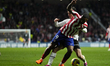 Memphis Depay centre-forward of Atletico de Madrid and Netherlands and Jose Gaya left-back...