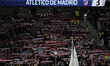Atletico supporters during the La Liga Santander match between Atletico de Madrid and Vale...