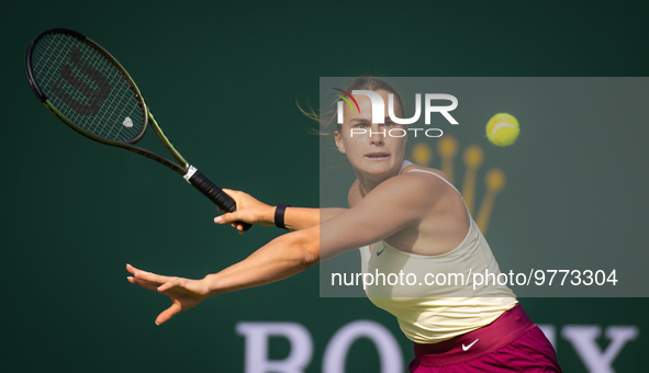 Aryna Sabalenka of Belarus in action against Maria Sakkari of Greece during the semi-final of the 2023 BNP Paribas Open, WTA 1000 tennis tou... by Rob Prange/DPPI/LiveMedia/NurPhoto