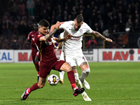 Yuri Matias (L) and Marko Duganzic (R)in action during Romania Superliga1 Play-off: CFR Cluj vs FC Rapid, disputed on Dr Constantin Radulesc...