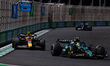 14 ALONSO Fernando (spa), Aston Martin F1 Team AMR23, action 11 PEREZ Sergio (mex), Red Bu...