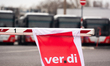 

A general view of Cologne Transport AG buses is seen as KVB (Cologne local public transp...