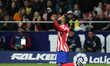 Thomas Lemar attacking midfield of Atletico de Madrid and France celebrates after scoring...