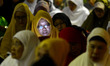 TAMAN MINI, JAKARTA, JAN-01 : Muslims pray with wisdom in the National Dhikr 2015 in Masji...