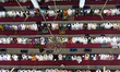 Muslims attend Friday prayer on the first day of Ramadan at Baitul Mukarram National Mosqu...