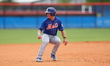 New York Mets minor leaguer Nick Morabito (1) stops on 2B during a Spring Training basebal...
