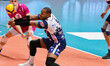 Yoandy Leal (Valsa Group Modena)(Gas Sales Bluenergy Piacenza) In action during the match...