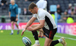 Owen Farrell of Saracens  during the Gallagher Premiership Rugby rugby match between Sarac...