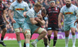 Alex Dombrandt of Harlequins during the Gallagher Premiership Rugby rugby match between Sa...