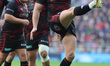 Owen Farrell of Saracens  during the Gallagher Premiership Rugby rugby match between Sarac...