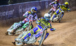 Jack Holder  (White) leads Charles Wright  (Blue) ahead of Kyle Howarth  (Yellow) and Jaim...