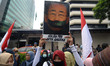 INDONESIA, JAKARTA, JAN-04: Demonstrators protested at the Embassy of Saudi Arabia in Jaka...