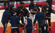 TORONTO, ON, CANADA - March 22, 2023:  Indiana Pacers players together before the Toronto...