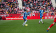 Girona, Andorra : April 1, 2023 : Denis Suarez of RCD Espanyol in action during the LaLiga...
