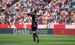 Girona, Andorra : April 1, 2023 : Paulo Gazzaniga of Girona FC celebrates after scoring go...