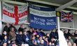 A general view of supporters flags during the Sky Bet League 2 match between Hartlepool Un...