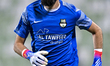 Goalkeeper of Al Ahli SC Yazan Naim Hussein reacts during the QNB Stars League match betwe...