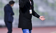 Head coach of Al Shamal SC Wesam Rizik Odeh reacts during the QNB Stars League match betwe...