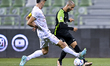 Sofiane Hanni (R) of Al Ahli SC and Matias Nani (L) of Al Shamal SC battle for the ball du...