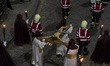 Night procession known as Procession of the Holy Christ of Peace, organized by the health...