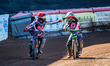 Jack Smith  (Red) and Luke Muff  (Blue) celebrate their win during the National Developmen...