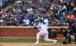 New York Mets Eduardo Escobar (10) bats during the seventh inning of a baseball game again...