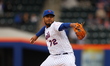 New York Mets relief pitcher Denyi Reyes (72) throws during the ninth inning of a baseball...