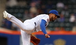New York Mets relief pitcher Denyi Reyes (72) throws during the ninth inning of a baseball...