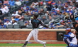 Miami Marlins Jesus Sanchez (7) bats during the baseball game against the New York Mets at...