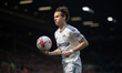 Brenden Aaronson of Leeds United goes to take a corner during the Premier League match bet...