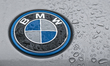 KRAKOW, POLAND - APRIL 17, 2023:BMW logo seen on BMW vehicle parked in Krakow center, on...