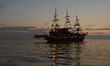 An evening view of the touristic boat from Thessaloniki harbour.Thessaloniki, Macedonia r...