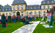 

Hundreds of climate activists are gathering in front of Poppelsdorf Castle in Bonn, Germ...