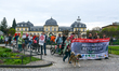

Hundreds of climate activists are gathering in front of Poppelsdorf Castle in Bonn, Germ...