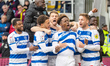 Sam Field #15 of Queens Park Rangers celebrates his goal during the Sky Bet Championship m...