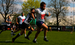 KRAKOW, POLAND - APRIL 23: Players during Juvenia vs Arka Gdynia rugby match on April 23,...