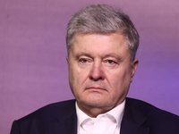 Former President of Ukraine Petro Poroshenko during the European Economic Congress in Katowice, Poland on April 24, 2023. (
