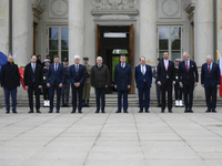 Ministers of defence of the Bucharest Nine group meet at the Palace on the Isle in Warsaw, Poland on 26 April, 2023. The Bucharest Nine is a...