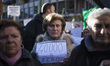 Italy, Rome: Small savers protest outside market regulator headquarter (Consob) in Rome on...