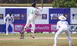 Andrew Balbirnie of Ireland plays a shot during the fifth and final day of the second Test...