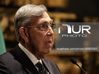 April 27, 2023, Mexico City, Mexico: Cuauhtemoc Cardenas Solorzano is awarded the Sor Juana Ines de la Cruz Prize ''For being a pillar of Me... by Eyepix/NurPhoto