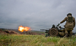 ZAPORIZHZHIA REGION, UKRAINE - APRIL 28, 2023 - The military personnel of a Territorial De...