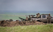 ZAPORIZHZHIA REGION, UKRAINE - APRIL 28, 2023 - The military personnel of a Territorial De...