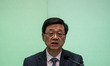 Hong Kong Chief Executive, John Lee, during a press conference on May 2, 2023 in Hong Kong...