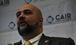 Prospect Park Mayor Mohamed Khairullah delivers remarks at the news conference. New Jersey...